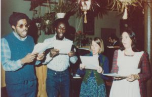 Me with Sweet Harmony (left to right: Leo Warbington, Rae Anderson and Mary Ann Fleming Bleeker)